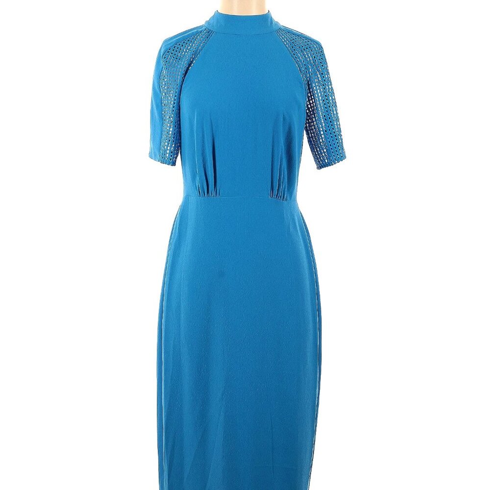 NWOT BCBGMAXAZRIA bright summer Blue dress, size 6